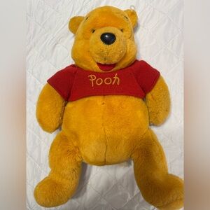 Vintage Winnie the Pooh Plush Toy with Red Shirt